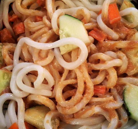 Noodles with vegetables