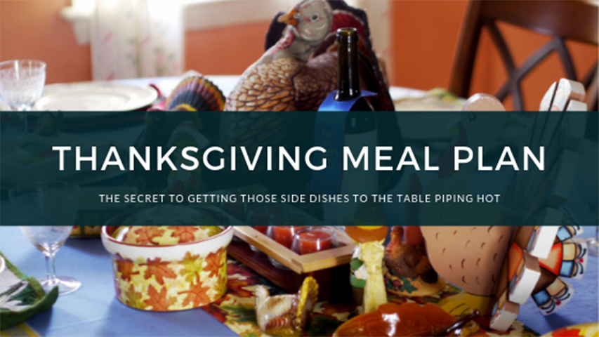 Thanksgiving dinner table