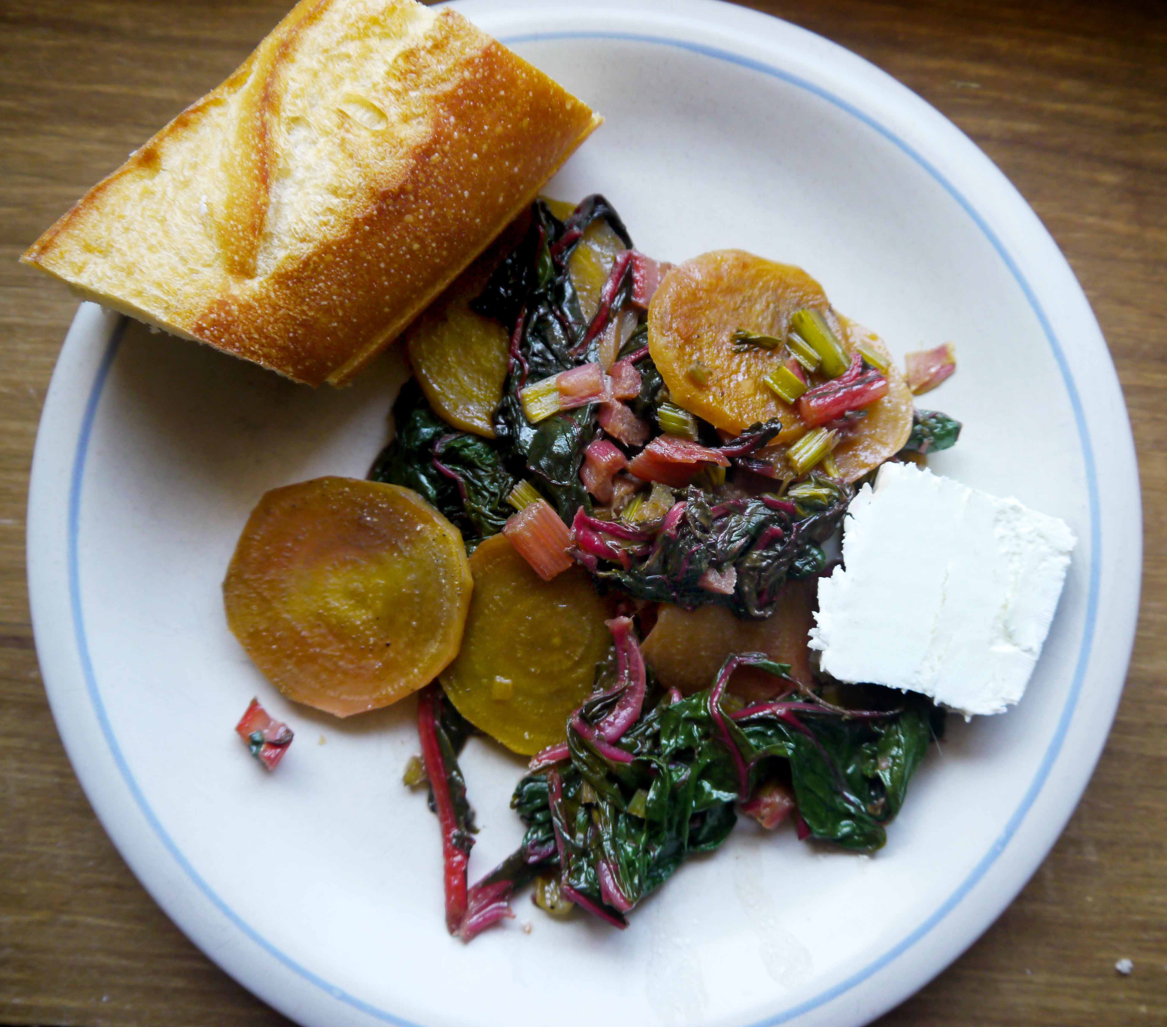 Beet Salad in a Buttery Wine Sauce